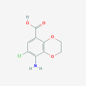8-Amino-7-chloro-2,3-dihydrobenzo[b][1,4]dioxine-5-carboxylic acid