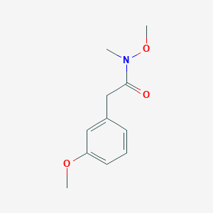 molecular formula C11H15NO3 B174775 N-Methoxy-2-(3-methoxyphenyl)-N-methylacetamide CAS No. 144828-84-2