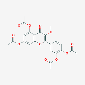 molecular formula C24H20O11 B174794 3-O-Methylquercetin tetraacetate 