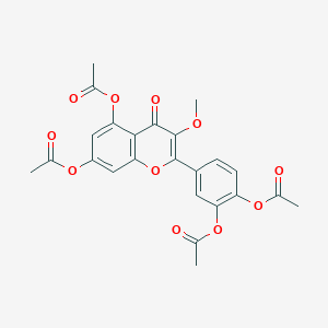 molecular formula C24H20O11 B174794 3-O-Methylquercetin tetraacetate CAS No. 1486-69-7