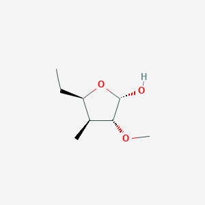 (2S,3R,4S,5R)-5-Ethyl-3-methoxy-4-methyloxolan-2-OL