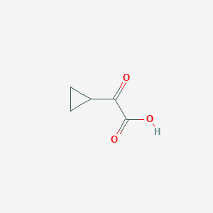 molecular formula C5H6O3 B174798 2-Cyclopropyl-2-oxoacetic acid CAS No. 13885-13-7