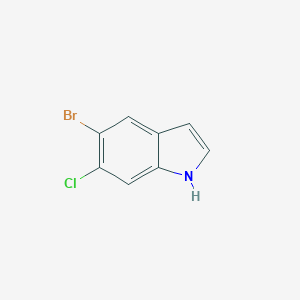 molecular formula C8H5BrClN B174802 5-Bromo-6-chloro-1H-indole CAS No. 122531-09-3