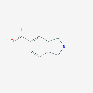 molecular formula C10H11NO B174806 2-Methylisoindoline-5-carbaldehyde CAS No. 107834-36-6