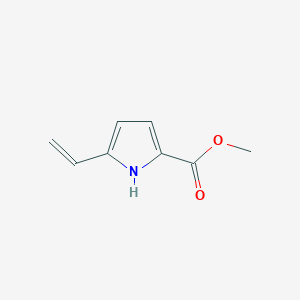 molecular formula C8H9NO2 B174811 Methyl 5-ethenyl-1H-pyrrole-2-carboxylate CAS No. 198703-16-1