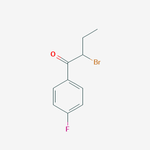 molecular formula C10H10BrFO B174814 2-Bromo-1-(4-fluorophenyl)butan-1-one CAS No. 119344-67-1