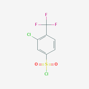 3-Chloro-4-(trifluoromethyl)benzene-1-sulfonyl chloride