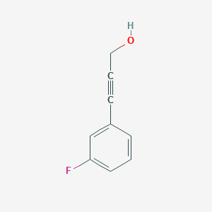 molecular formula C9H7FO B174851 3-(3-Fluorophenyl)prop-2-yn-1-ol CAS No. 197239-54-6