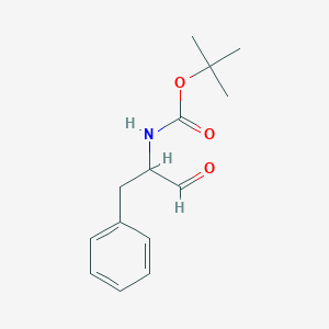 molecular formula C14H19NO3 B174876 tert-butyl N-(1-benzyl-2-oxoethyl)carbamate CAS No. 103127-53-3