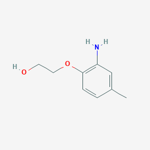 molecular formula C9H13NO2 B174890 2-(2-Amino-4-methylphenoxy)ethanol CAS No. 156564-82-8