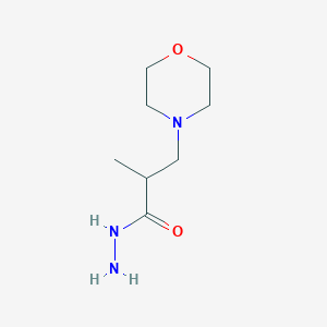 molecular formula C8H17N3O2 B174899 2-Methyl-3-morpholin-4-ylpropanohydrazide CAS No. 155219-09-3