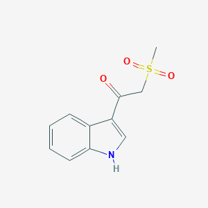 1-(1H-indol-3-yl)-2-(methylsulfonyl)-1-ethanone
