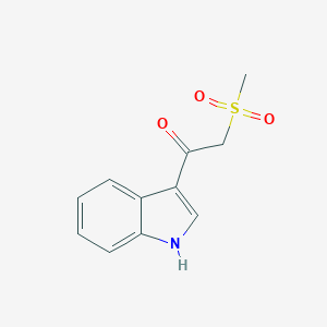 molecular formula C11H11NO3S B017491 1-(1H-indol-3-yl)-2-(methylsulfonyl)-1-ethanone CAS No. 821009-91-0