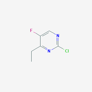 molecular formula C6H6ClFN2 B174914 2-Chloro-4-ethyl-5-fluoropyrimidine CAS No. 137234-90-3