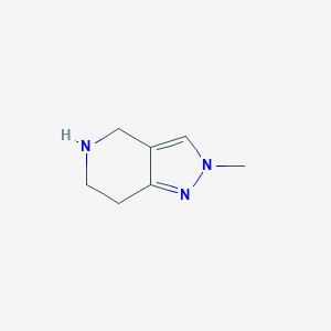 molecular formula C7H11N3 B174946 2-Methyl-4,5,6,7-tetrahydro-2H-pyrazolo[4,3-C]pyridine CAS No. 100501-59-5