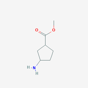 molecular formula C7H13NO2 B174955 Methyl 3-aminocyclopentane-1-carboxylate CAS No. 1314922-38-7