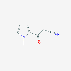 molecular formula C8H8N2O B017496 3-(1-methyl-1H-pyrrol-2-yl)-3-oxopropanenitrile CAS No. 77640-03-0