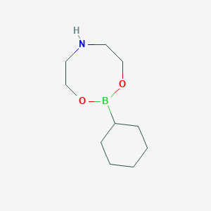 molecular formula C10H20BNO2 B174962 2-Cyclohexyl-1,3,6,2-dioxazaborocane CAS No. 122035-40-9