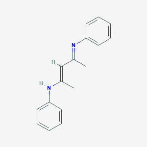 molecular formula C17H18N2 B174964 4-(Phenylamino)-2-(phenylimino)-3-pentene CAS No. 19164-92-2