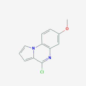 molecular formula C12H9ClN2O B174971 4-Chloro-7-methoxypyrrolo[1,2-a]quinoxaline CAS No. 160657-08-9