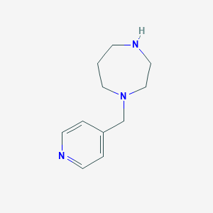 molecular formula C11H17N3 B174980 1-(Pyridin-4-ylmethyl)-1,4-diazepane CAS No. 199938-13-1