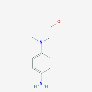molecular formula C10H16N2O B174989 N1-(2-methoxyethyl)-N1-methylbenzene-1,4-diamine CAS No. 134923-62-9