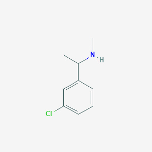 molecular formula C9H12ClN B174996 1-(3-Chlorophenyl)-N-methylethanamine CAS No. 149529-99-7
