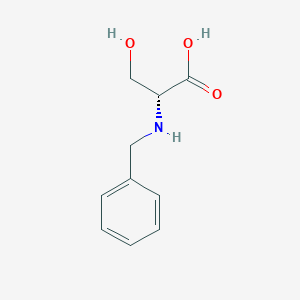 molecular formula C10H13NO3 B174997 (R)-2-(Benzylamino)-3-hydroxypropanoic acid CAS No. 106910-77-4