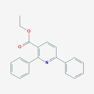 molecular formula C20H17NO2 B175000 2, 6-Diphenyl-3-pyridinecarboxylic acid ethyl ester CAS No. 162509-19-5