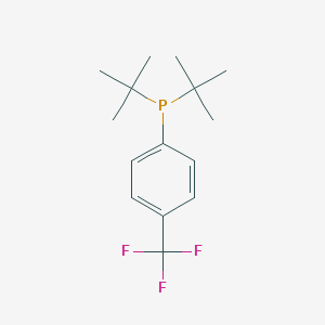 molecular formula C15H22F3P B175026 Di-tert-butyl(4-(trifluoromethyl)phenyl)phosphine CAS No. 1228182-34-0