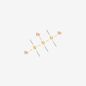 molecular formula C5H15Br3Si3 B175028 Bromo-bis[bromo(dimethyl)silyl]-methylsilane CAS No. 127725-93-3