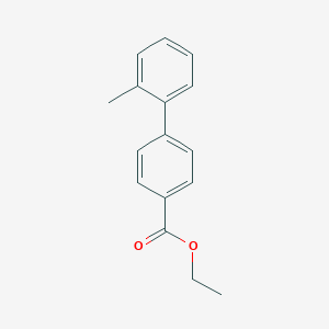 molecular formula C16H16O2 B175033 Ethyl 4-(2-methylphenyl)benzoate CAS No. 134694-65-8