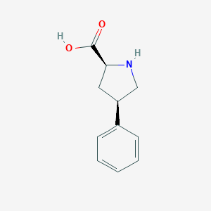 molecular formula C11H13NO2 B175037 (2S,4R)-4-苯基吡咯烷-2-羧酸 CAS No. 103290-40-0