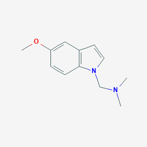molecular formula C12H16N2O B175044 1-dimethylaminomethyl-5-methoxy-1H-indole CAS No. 164083-68-5