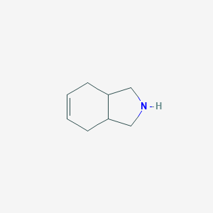 molecular formula C8H13N B175045 2,3,3a,4,7,7a-hexahydro-1H-isoindole CAS No. 10533-30-9