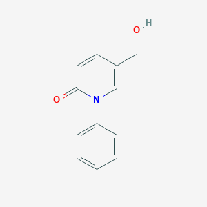 molecular formula C12H11NO2 B017505 5-Hydroxymethyl-N-phenyl-2-1H-pyridone CAS No. 887406-49-7