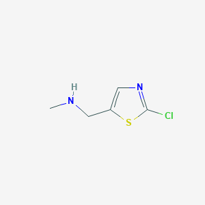 molecular formula C5H7ClN2S B175063 (2-Chloro-thiazol-5-ylmethyl)-methyl-amine CAS No. 120740-06-9