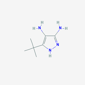 molecular formula C7H14N4 B175076 5-Tert-butyl-1H-pyrazole-3,4-diamine CAS No. 199341-01-0