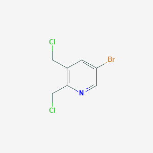molecular formula C7H6BrCl2N B175079 5-Bromo-2,3-bis(chloromethyl)pyridine CAS No. 155187-02-3