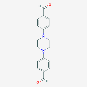 molecular formula C18H18N2O2 B175089 4,4'-(Piperazine-1,4-diyl)dibenzaldehyde CAS No. 10159-39-4