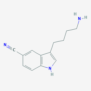 molecular formula C13H15N3 B175090 3-(4-aminobutyl)-1H-indole-5-carbonitrile CAS No. 143612-85-5
