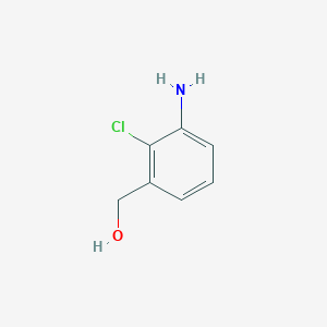 molecular formula C7H8ClNO B175093 (3-Amino-2-chlorophenyl)methanol CAS No. 136774-74-8