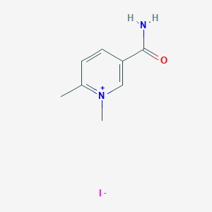 molecular formula C8H11IN2O B175100 3-(Aminocarbonyl)-1,6-dimethyl-pyridinium Iodide CAS No. 107971-06-2