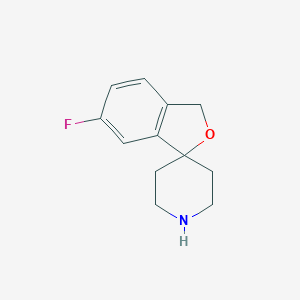 molecular formula C12H14FNO B175116 6-Fluoro-3H-spiro[isobenzofuran-1,4'-piperidine] CAS No. 147372-97-2