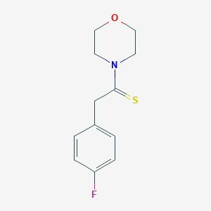 molecular formula C12H14FNOS B175121 2-(4-Fluorophenyl)-1-morpholin-4-ylethanethione CAS No. 107825-27-4