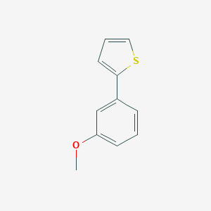 molecular formula C11H10OS B175134 2-(3-Methoxyphenyl)thiophene CAS No. 17595-93-6