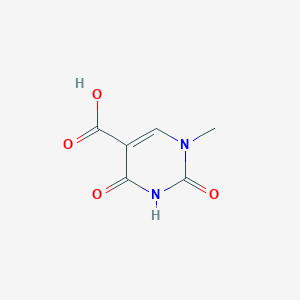 molecular formula C6H6N2O4 B175138 1-Methyl-2,4-dioxo-1,2,3,4-tetrahydropyrimidine-5-carboxylic acid CAS No. 14383-42-7