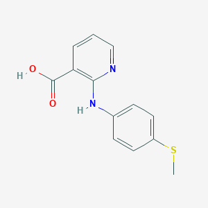 molecular formula C13H12N2O2S B175149 2-{[4-(Methylsulfanyl)phenyl]amino}pyridine-3-carboxylic acid CAS No. 115891-08-2