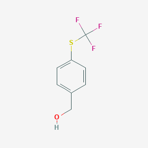 molecular formula C8H7F3OS B017517 4-(三氟甲基硫代)苄醇 CAS No. 56456-52-1