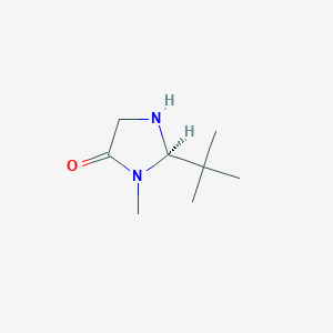 molecular formula C8H16N2O B175174 (R)-2-tert-butyl-3-methylimidazolidin-4-one CAS No. 101143-56-0